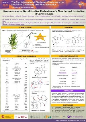 POSTER- Study of Aromatic Derivatization of Carnosic Acid-Synthesis and Antiproliferative Evaluation of Methyl 11,12-dimethoxy-14-formylcarnosate.pdf